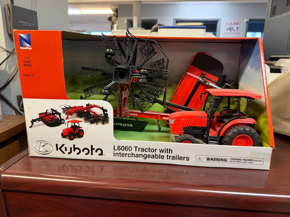 Kubota Tractor Orange Contemporary Manufacture Diecast Farm