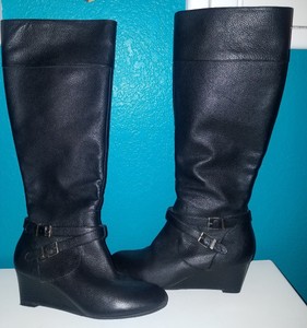 macys womens black riding boots