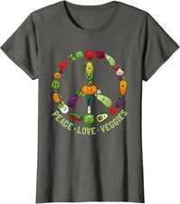 Funny Vegetarian Gift Cool Vegan Veggie Veganism Ladies' Crewneck T-Shirt