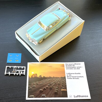 Vintage 1989 Lufthansa Mini Model 1950 Cadillac Coupe 1/43 Vitesse Made Promo