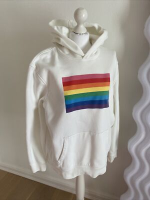 Gap Regenbogen Flagge Flag Neuwertig  Sweatshirt  Größe L 40 Hoodie