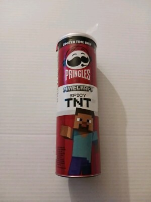 Lot Of 2 New LIMITED EDITION Pringles Minecraft Spicy TNT Potato Chips 5.5oz