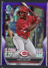 2023 Bowman Draft Chrome Cam Collier Purple Refractor #BDC-143 CIN Reds /250