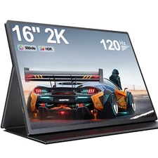UPERFECT 16" 120Hz Monitor 2560*1600 2K Portable Monitor Gaming Monitor for PS