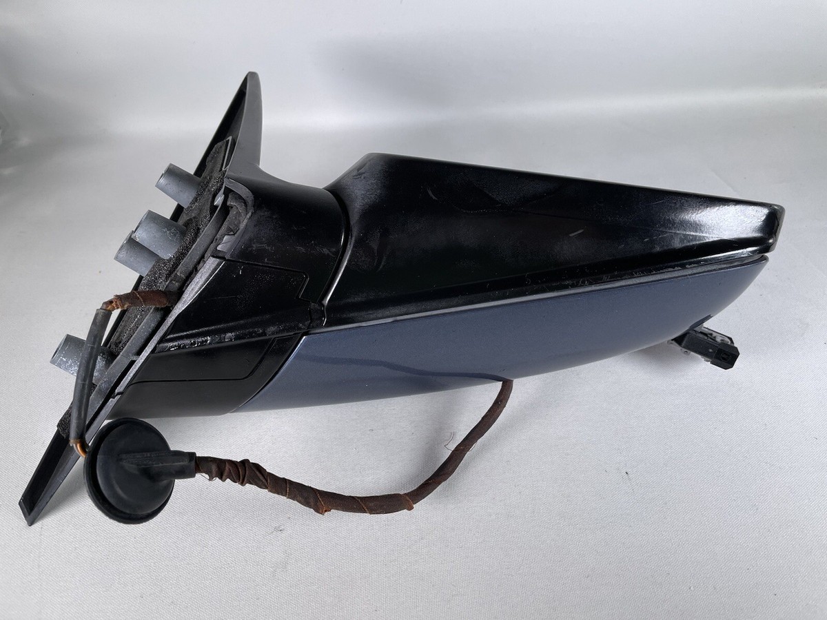 BMW OEM E46 Side Mirror in Blue. Manual Fold, part # 