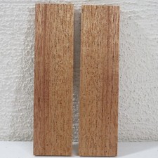 Mahogany Wood Knife Scales Figured Exotic Bookmatched Blank 6'' x 1.5'' x 5/16''