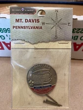 BOY SCOUT MEDALLION MT. DAVIS PENNSYLVANIA SUMMITEER HIKING STAFF  BSA