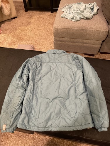 north face fleece jacket womens small Quilted Blue - Picture 10 of 12