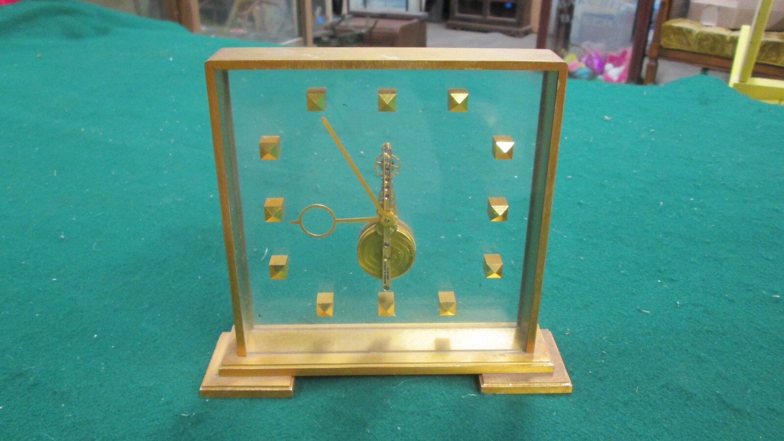 Unusual Vintage LeCoultre Desk Clock Not Working Fresh From Estate 354