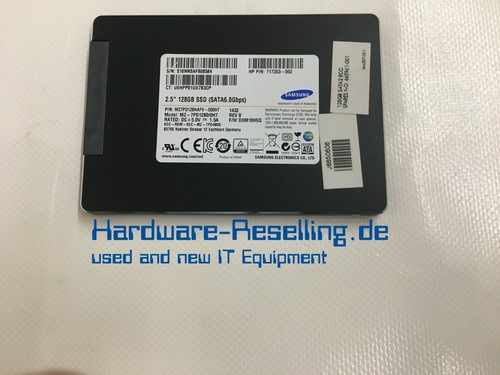 Samsung HP 128 GB SSD SATA MZ-7PD1280/0H7 717353-002 665961-001 666207-001