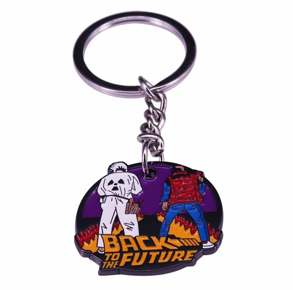 Zurück in die Zukunft Key Ring Schlüsselanhänger Back to the Future Delorean