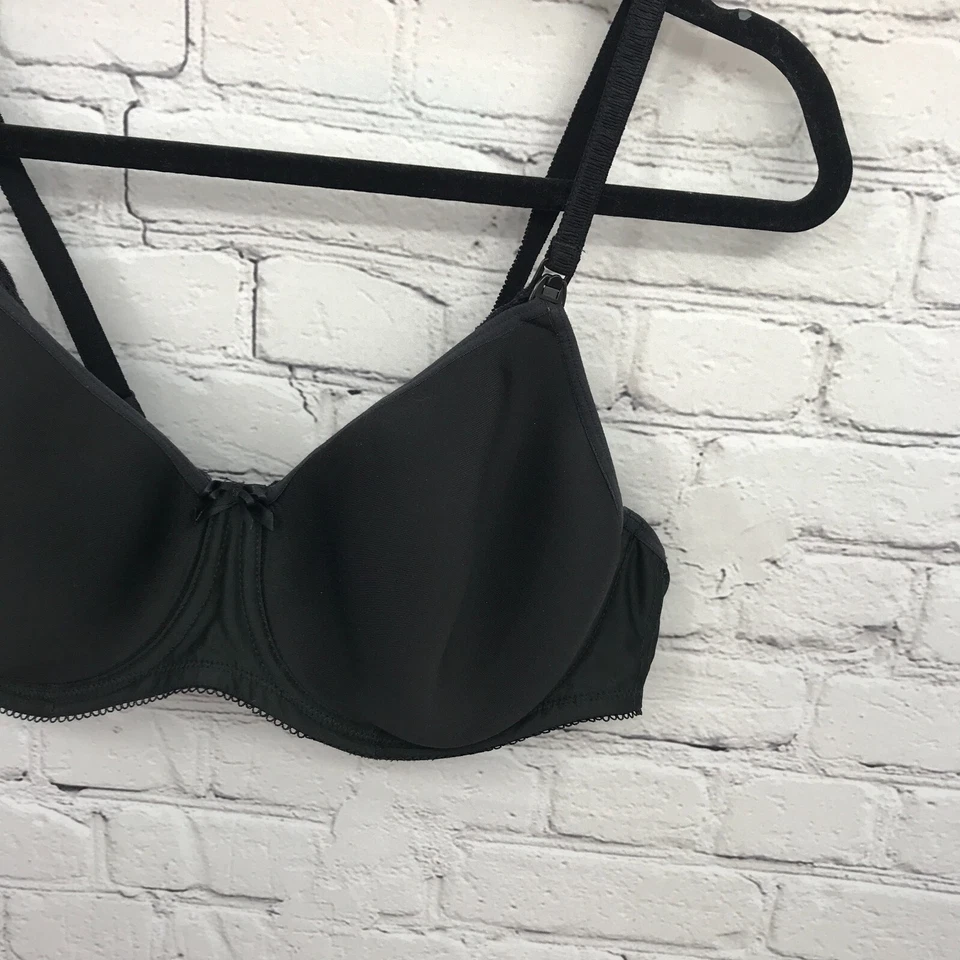 Sujetador Freya para mujer 38DD sujetador de enfermería con aros puros negro espacial AA1581BLK Foto 4 de 4