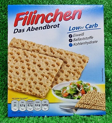 (17,90 /kg) Filinchen Das ABENDBROT low carb OSTPRODUKT! Knäckebrot mit Eiweiß