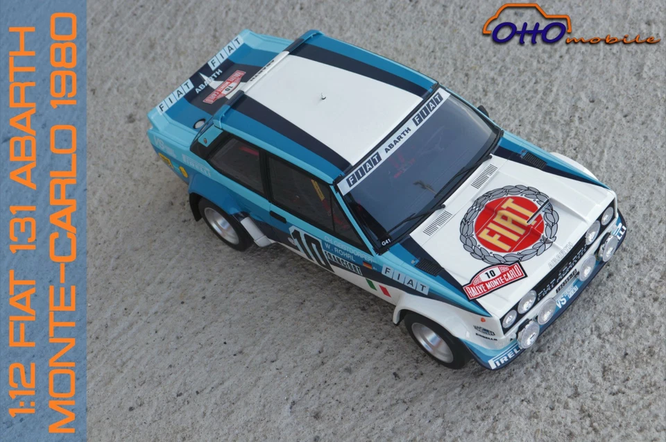 1:12 Otto Mobile Fiat 131 Abarth Winner Rallye Monte Carlo 1980 Röhrl G051 NEW - Bild 3 von 3
