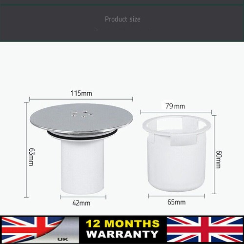 UK Shower Drain Trap Cover Shower Plughole Cover Plug Drain