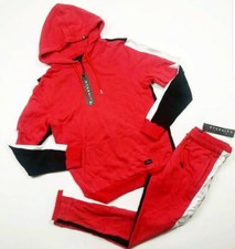 ETERNITY BC/AD RED men 2p set HOODIE PANTS 100 AUTHENTIC size LARGE NEW RARE