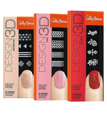 Sally Hansen DESIGN 3D Nail Art Appliques Sticker ~ Choose Shade