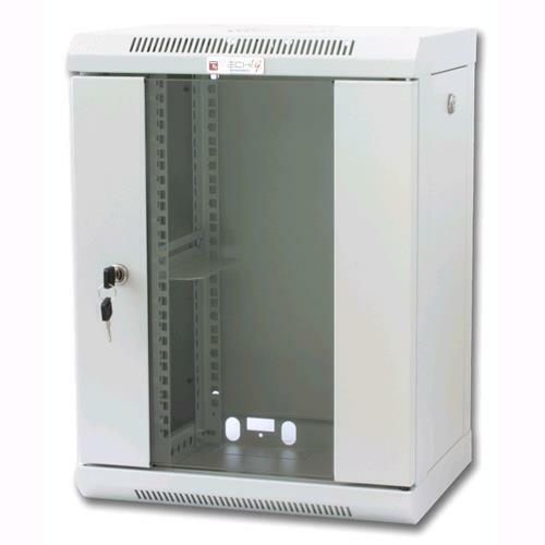 Rack 10 Pollici 9U Techly a Parete Pannelli Removibili Grigio - Offerta