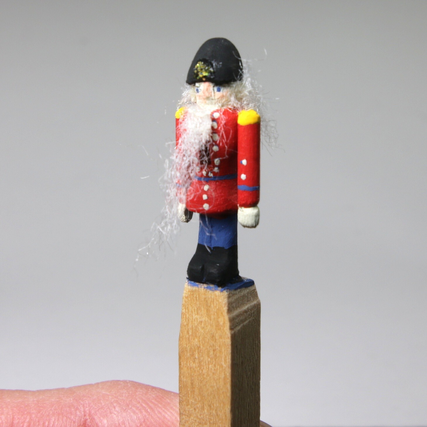 Miniature working nutcracker carving, handmade, vintage, Christmas, dollhouse eBay