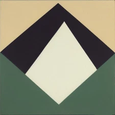 Medium Abstract Painting 2x2 ft. Post-Modernism Geometric Demrin Cubism II NEW