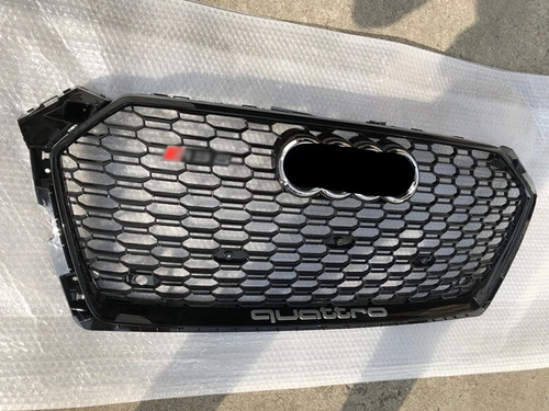 For Audi A5 S5 2017-2019 RS5 Style Black ring Honeycomb Front bumper Grille - Picture 1 of 5
