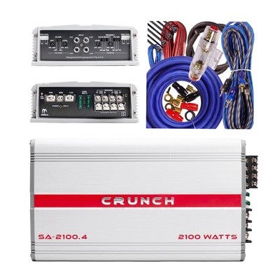 Crunch SA-2100.4 2100 Watts 4 Channel 