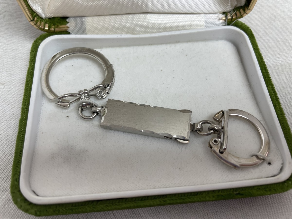 Vintage Sterling Silver Imperial Keychain Key Ring By