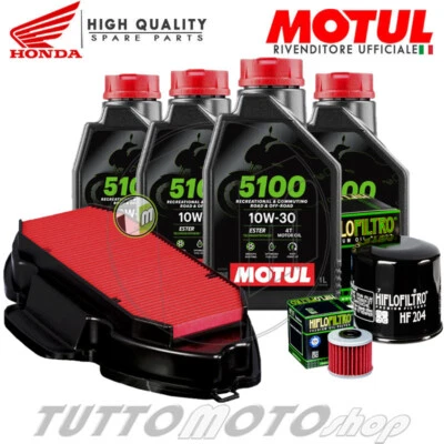 TAGLIANDO HONDA INTEGRA 750 DCT 2014 2015 2016 2017 OLIO 5100 10W30 4T + FILTRI