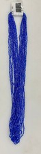 2x 10-Strand Hanks of 12/0 3 Cut Seed Beads - Light Blue Luster