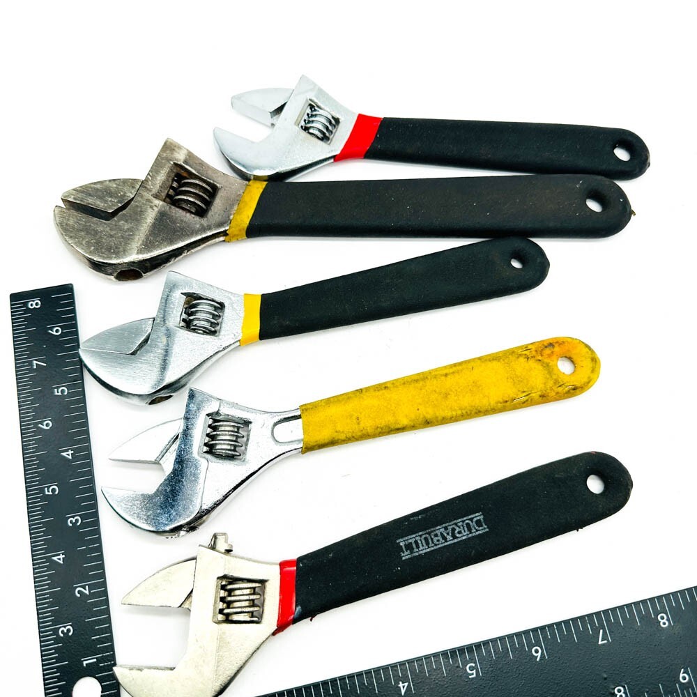 5 Pcs Allied, Pittsburgh Pro, Durabuilt, Assorted Adjustable Wrench Set