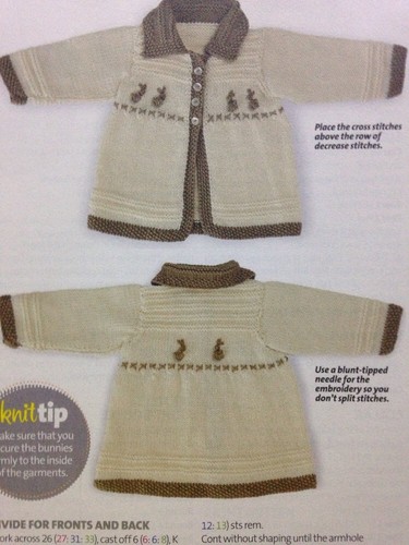 Modern Baby Bunny Rabbit Themed Layette DK KNITTING PATTERN 0-12mths (17-20") - Picture 2 of 2