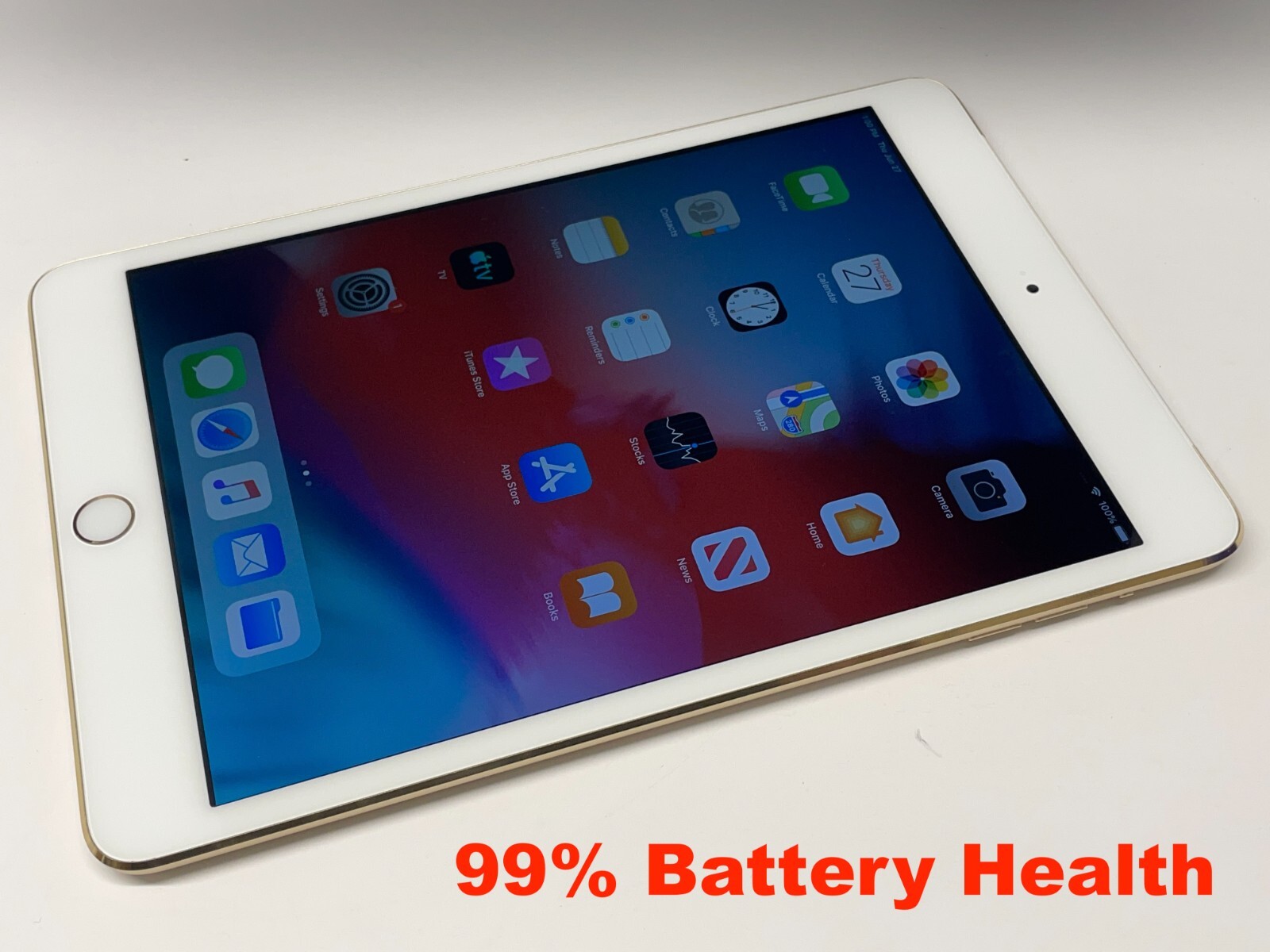 ipad mini 3 gold 16GB A1600 wi-fi+cellバッテリー90％ 002