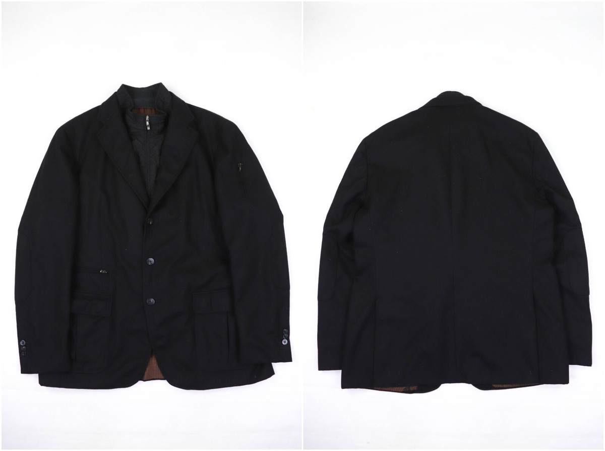 PAL ZILERI Concept Black Wool Sport Coat Blazer Jacket Size 58R | eBay