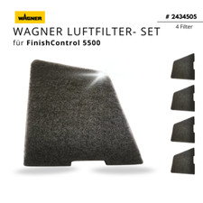 WAGNER 2434505 Luftfilter Filter für FinishControl 5500 XVLP 4-Stück NEU