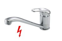 Mischbatterie SpüLe Niederdruck KüChenarmatur Chrom Wasserhahn Schwenkauslauf