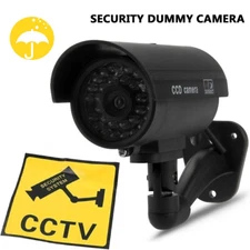 Outdoor Indoor Dummy CCTV Camera Waterproof Fake Security Cam Camera -Black