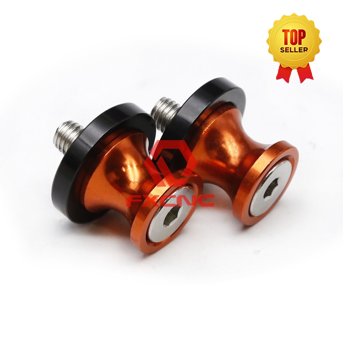 吊り輪ページ FXCNC Orange 10mm Swingarm Sliders Stand Bobbin Fit For ZX