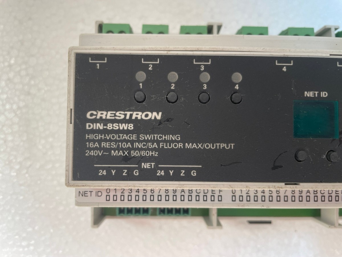 Manuale Crestron DIN-8SW8-I (2 Pagine - Foto 4
