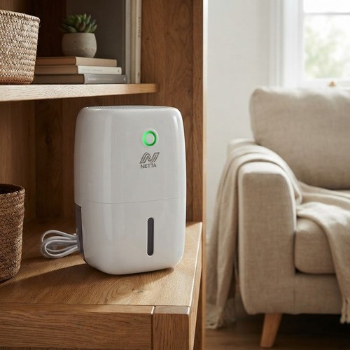 Efficient 800ml Mini Dehumidifier with Auto Shutoff - Perfect for Small Spaces