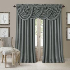 Cortina opaca eficiente todo el a o para habitaci n 52" x 95" azul