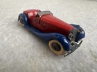VINTAGE  DINKY TOYS #36E BRITISH SALMSON 2 SEAT SPORTS CAR Red/blue