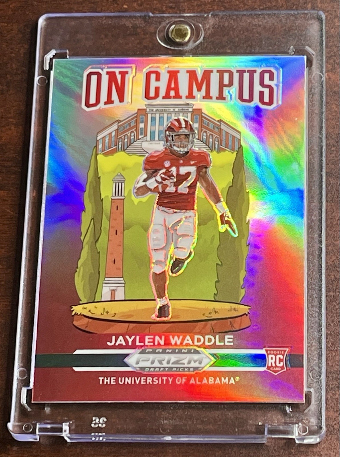 2021 Panini Prizm Draft Picks On Campus Jaylen Waddle Case Hit SSP - RC
