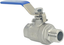 Full Port Ball Valve Male X Female S304 Stainless Steel Heavy Duty for Water, Oi