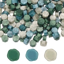 Wax Seal Beads, 300 Pcs Wax Sealing Beads, Green Tone