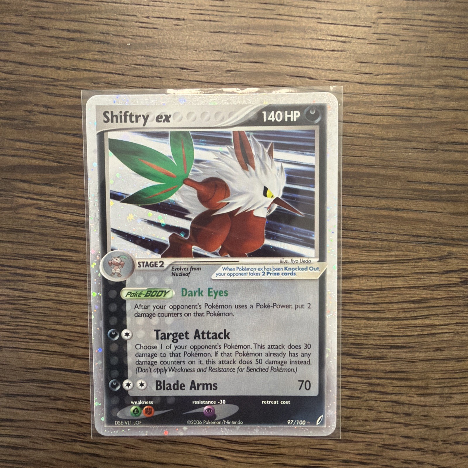 Shiftry ex 97/108 Power Keepers Holo silver boarder ex vintage Pokemon holo NM