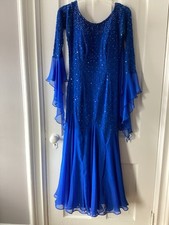 Randall Designs Royal Blue Smooth Ballroom Dress
