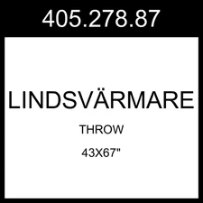 IKEA LINDSVARMARE LINDSVÄRMARE Throw Multicolor Handmade  43x67" 405.278.87