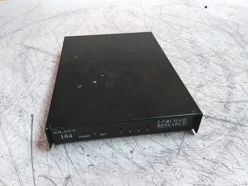 Power Tested Only Chase Research IOLAN+104 900-0200 Terminal 4 Port Server AS-IS