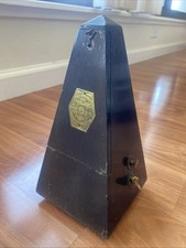 Antique Seth Thomas Wood Wind Up Metronome De Maelzel, Working Condition