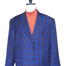 Oak Hill Big  Tall Dark Blue Two Buttons Men's Blazer Sz. 2XL 50/52 MINT COND.